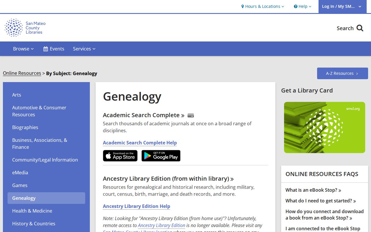 East Palo Alto people directories San Mateo County Libraries genealogy resources
